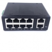 switch industrial con riel DIN para tablero electrico 10 puertos 10/100M 5V-58V, antiestático 4KV