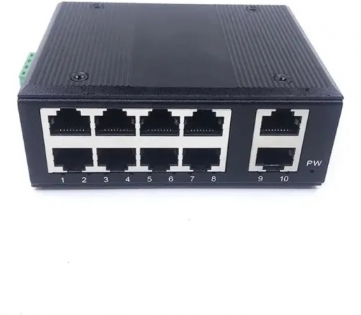 switch industrial con riel DIN para tablero electrico 10 puertos 10/100M 5V-58V, antiestático 4KV switch industrial con riel DIN para tablero electrico 10 puertos 10/100M 5V-58V, antiestático 4KV