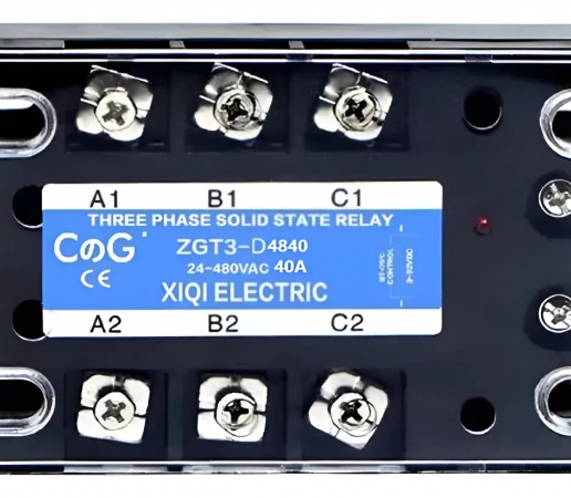Rele trifasico estado solido CC CA 40 ampere
