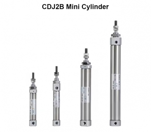 Cilindro de aguja Mini cilindro de aire de acero inoxidable Retorno por resorte de una sola acción CJ1B CJ2B
