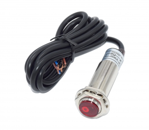 Sensor fotoeléctrico láser Retrorreflectante serie M18 10-30V NPN  punto Visible 2m distancia de detección 8M ajustable