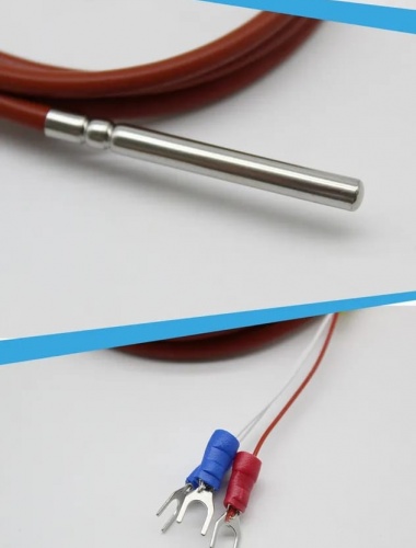 Sensor de temperatura pt100 de tres cables.